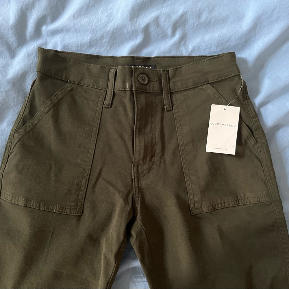 Lucky Brand Khaki Green Trousers